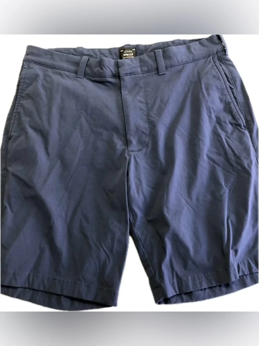 J. Crew Navy Blue Tech Technical Shorts Pockets Water Resistant Stretch 30 x 7